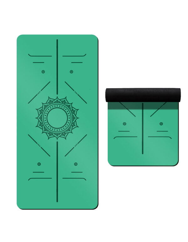 yoga mat 333 0.2 Inch Thick PU Natural Rubber Yoga Mat