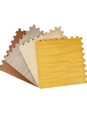 Wood Grain EVA Interlocking Foam Floor Puzzle Tiles