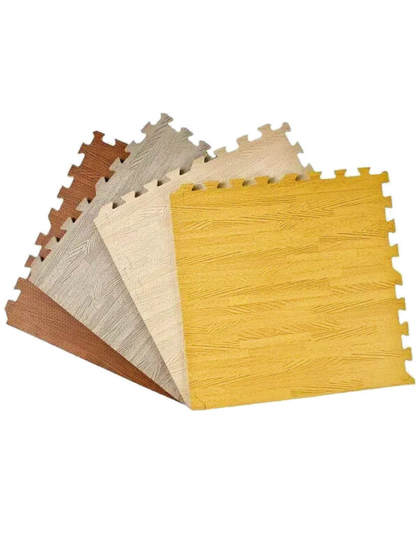 Wood Grain EVA Interlocking Foam Floor Puzzle Tiles