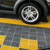 3CM PP Interlocking Garage Mat, No Dig Trench Car Wash Plastic Grating Floor Drainage Mat