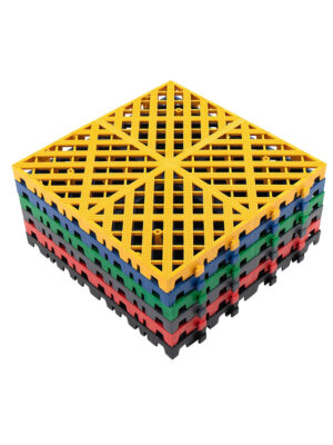 3CM PP Interlocking Garage Mat, No Dig Trench Car Wash Plastic Grating Floor Drainage Mat