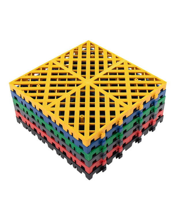 3CM PP Interlocking Garage Mat, No Dig Trench Car Wash Plastic Grating Floor Drainage Mat