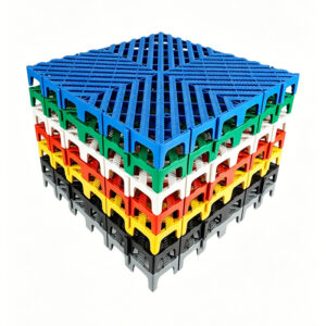 5cm Modular Drainage Floor Tiles with Dragon Texture for Car Wash Bays