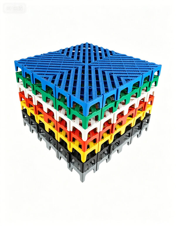 5cm Modular Drainage Floor Tiles with Dragon Texture for Car Wash Bays