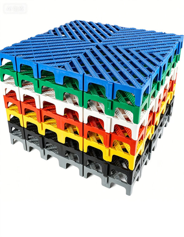 5cm Modular Drainage Floor Tiles with Dragon Texture for Car Wash Bays