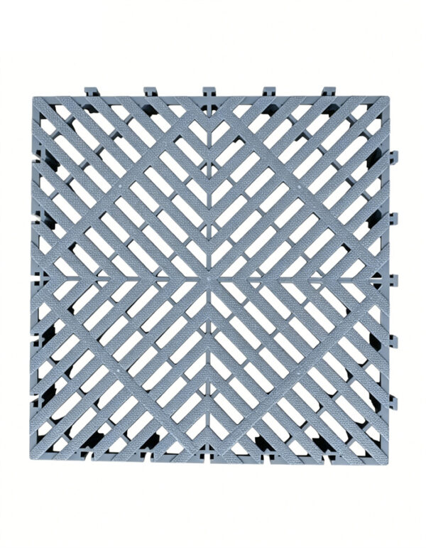5cm Thick Interlocking Car Wash Floor Grate, Non-Slip Plastic Drainage Grid Mat for Auto Detailing Shop