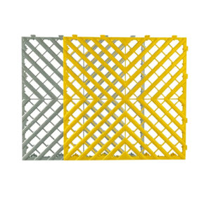 Colored 4cm Interlocking Plastic Drainage Grates, Anti-Slip Car Wash Floor Tiles for Auto Detailing & 4S Service Centers