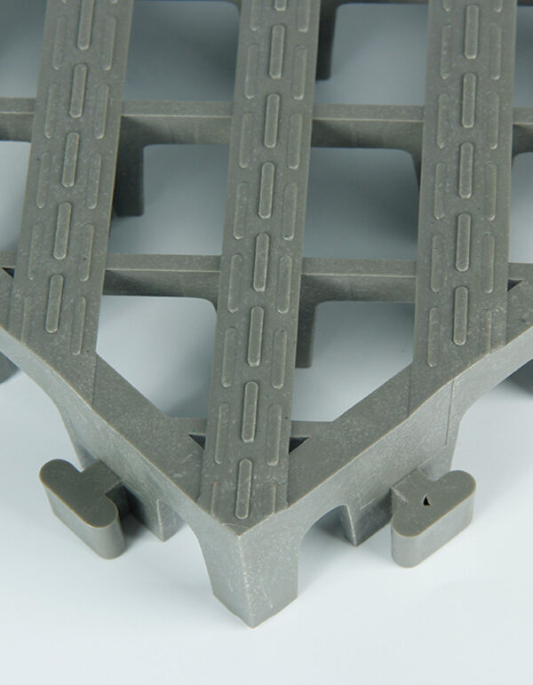 Colored 4cm Interlocking Plastic Drainage Grates, Anti-Slip Car Wash Floor Tiles for Auto Detailing & 4S Service Centers