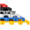 4cm Thick Coin Pattern Interlocking Plastic Floor Grate, Non-Slip Drainage Grid Mat for Car Wash & Workshop