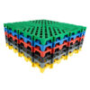 3.0cm Thick PP Interlocking Car Wash Floor Grates | Heavy-Duty No-Dig Plastic Drainage Mats for 4S Shops & Garages