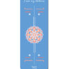 Premium Natural Rubber Coconut Yoga Mat, Ink Wash Art Print & Body Alignment Lines, Toxic-Free for Yoga Pilates