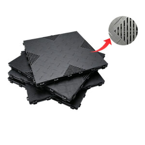 X-Type Hollow Interlocking Floor Tiles | Heavy-Duty Anti-Slip Drainage Mats