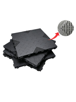 X-Type Hollow Interlocking Floor Tiles | Heavy-Duty Anti-Slip Drainage Mats