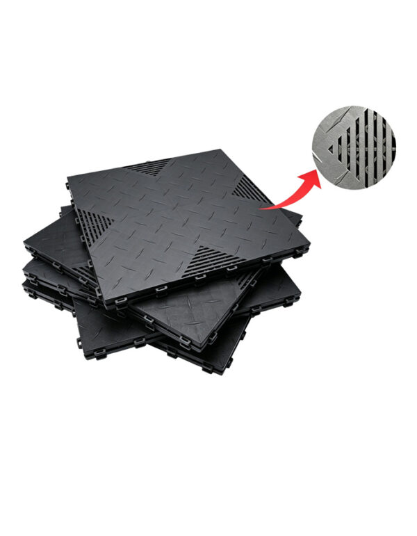 X-Type Hollow Interlocking Floor Tiles | Heavy-Duty Anti-Slip Drainage Mats