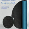 5mm Oval Coconut Fiber PU Natural Rubber Yoga Mat - Sweat Absorbing Non Slip Exercise Pad for Pilates & Home Workouts