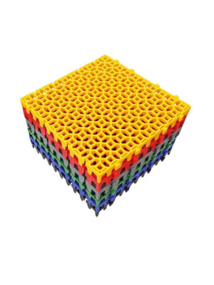 50mm Heavy Duty Perforated Plastic Paver Grid, Trenchless Interlocking Anti-Slip Floor Drain Pad for Car Wash Bay Detailing Center