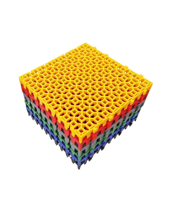 50mm Heavy Duty Perforated Plastic Paver Grid, Trenchless Interlocking Anti-Slip Floor Drain Pad for Car Wash Bay Detailing Center
