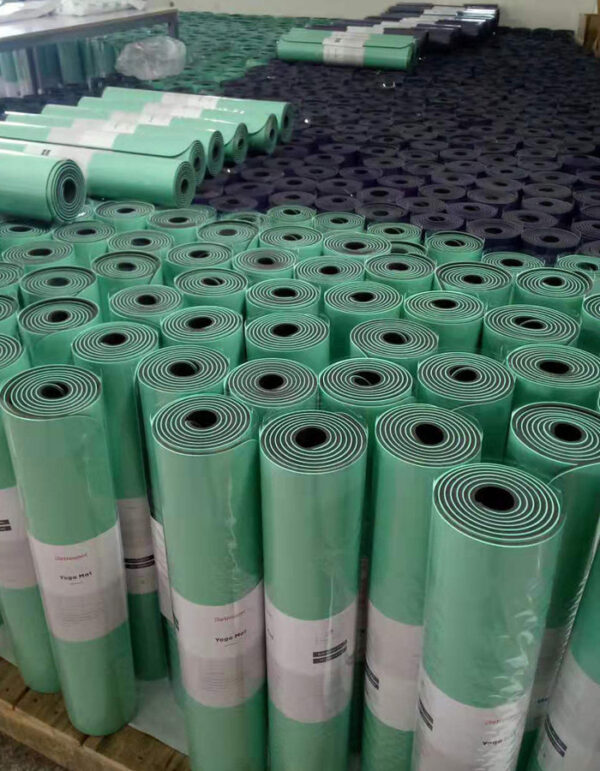 Extra Long Wide 5mm PU Printed Yoga Mat, Eco Friendly Natural Rubber Sweat Absorbent Workout Mat Personalized Custom Design