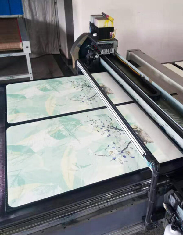 Extra Long Wide 5mm PU Printed Yoga Mat, Eco Friendly Natural Rubber Sweat Absorbent Workout Mat Personalized Custom Design